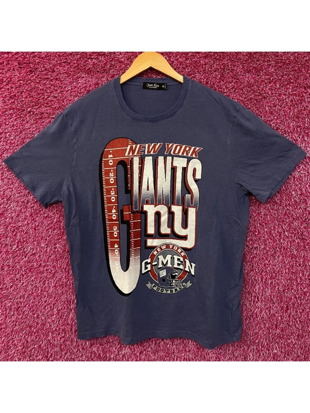 Junk Food Clothing New York Giants G-Men Graphic Women's T-Shirt XL